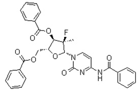  (2'R)-N-苯甲酰基-2'-脱氧-2'-氟-2'-甲基胞苷 3',5'-二苯甲酸酯