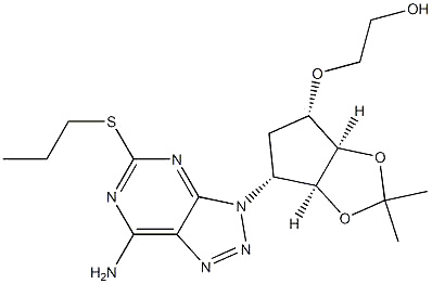 (1S,2S,3R,5S)-3-(7-氯-5-(丙硫基)-3H-[1,2,3]三唑并[4,5-D]嘧啶-3-基)-5-(2-羟基乙氧基)环戊烷-1,2-二醇
