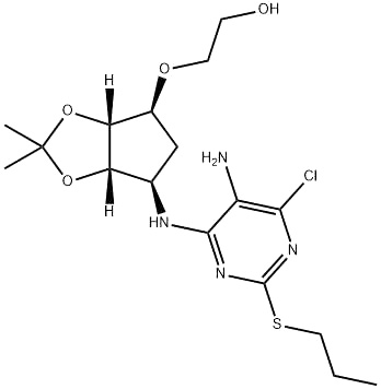 2-[[(3aR,4S,6R,6aS)-6-[[5-Amino-6-chloro-2-(propylthio)-4-pyrimidinyl]amino]tetrahydro-2,2-dimethyl-4H-cyclopenta-1,3-dioxol-4-yl]oxy]-ethanol