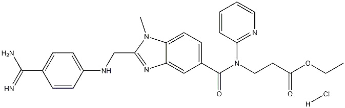 N-[[2-[[[4-(氨基亚氨甲基)苯基]氨基]甲基]-1-甲基-1H-苯并咪唑-5-基]羰基]-N-(2-吡啶基)-BETA-丙氨酸乙酯盐酸盐