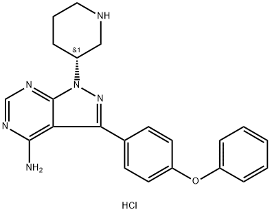 (R)-3-(4-phenoxyphenyl)-1-(piperidin-3-yl)-1H-pyrazolo[3,4-d]pyrimidin-4-amine dihydrochloride