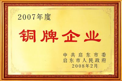 2007铜牌企业